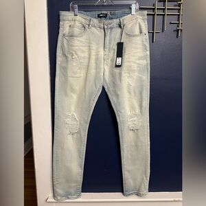 Fashion Nova Men's Distressed Skinny Jeans Size 36 NWT